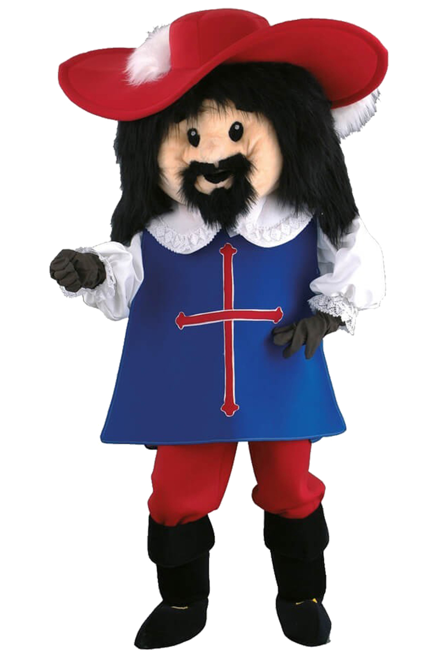 Costume mascotte de Mousquetaire