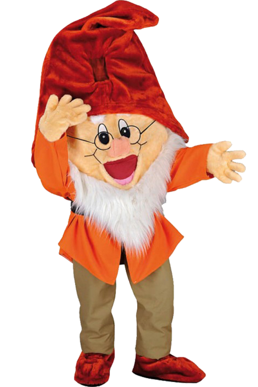 Costume mascotte de Nain Prof
