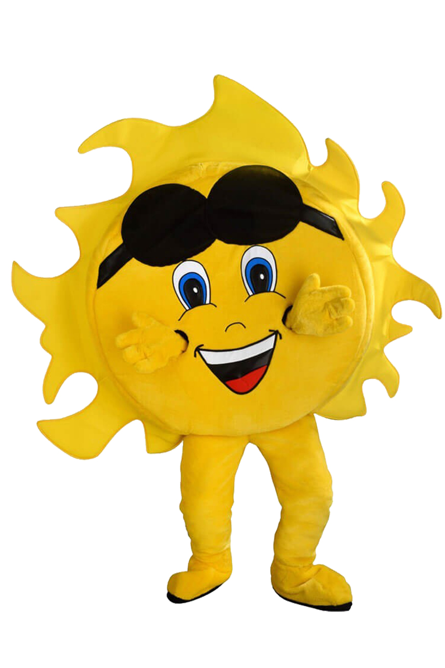 Costume mascotte de Soleil