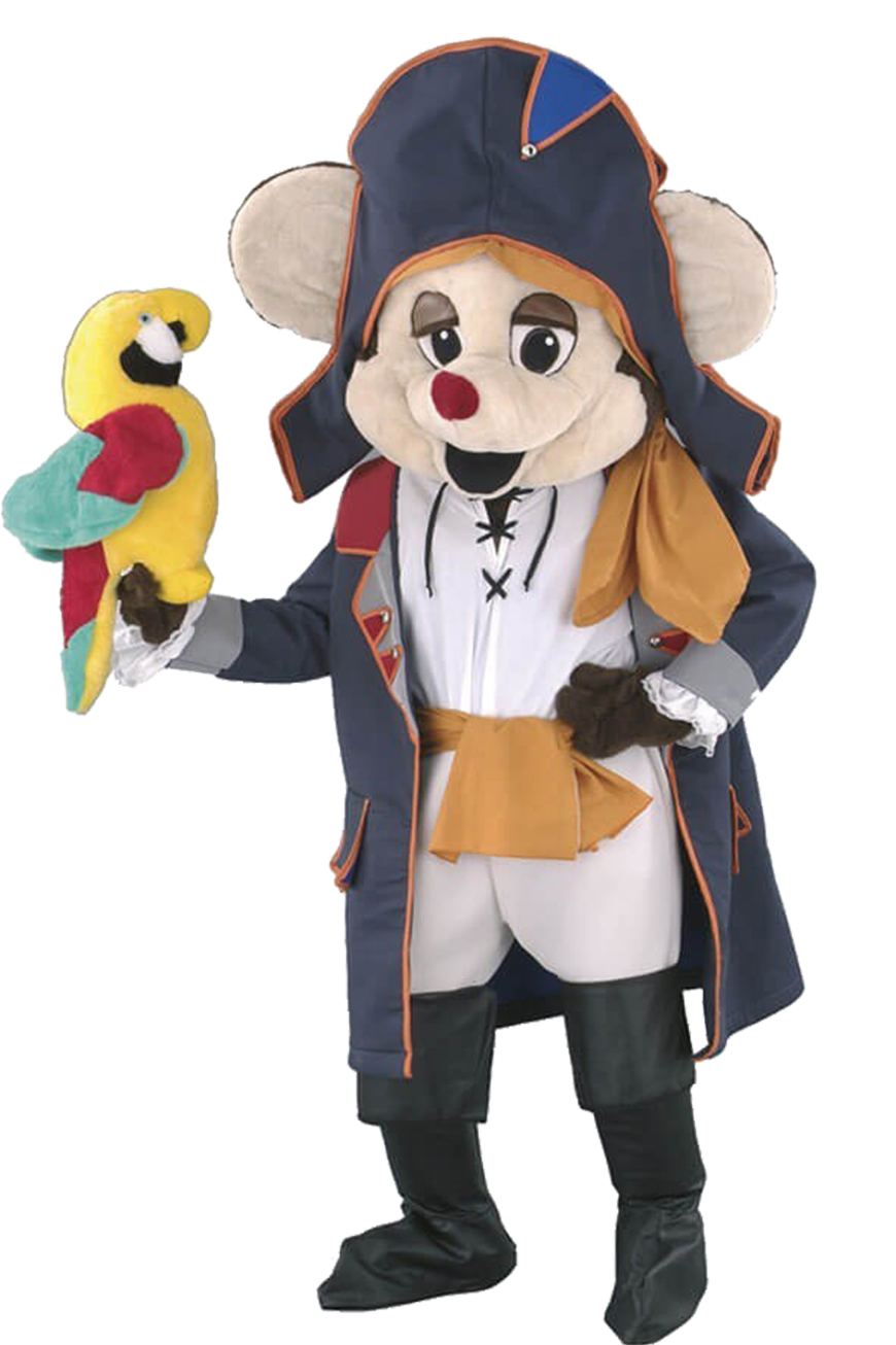 Costume mascotte de Souris Pirate