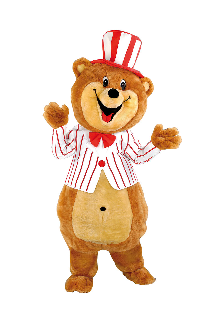 Costume mascotte d'Ours de cirque