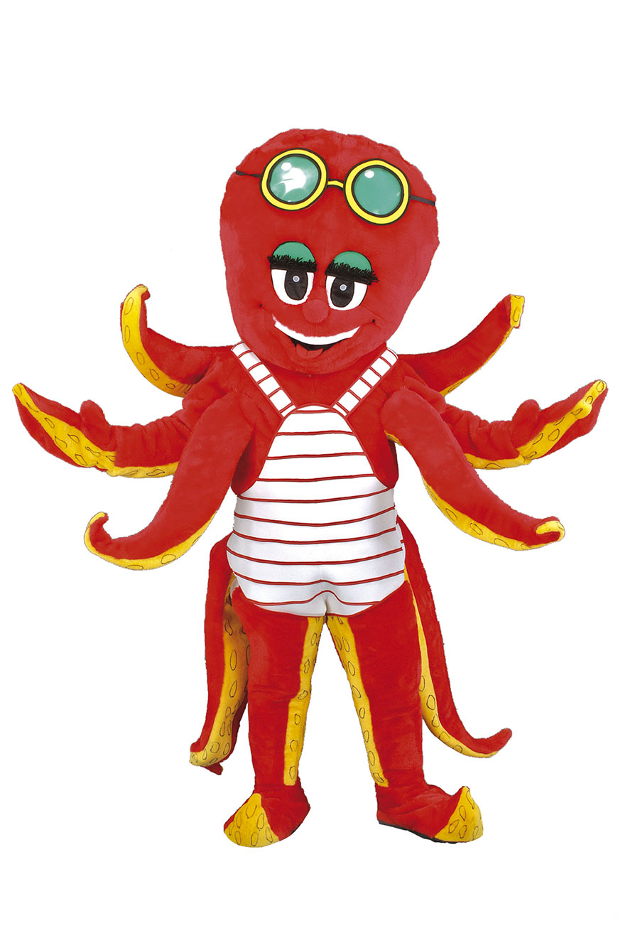 Costume mascotte de Pieuvre