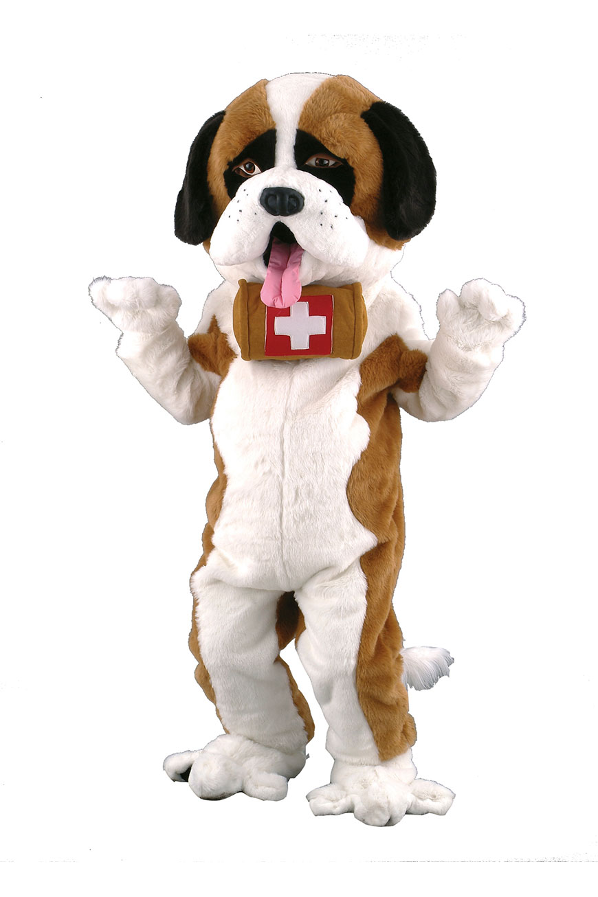 Costume mascotte de Saint Bernard